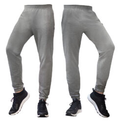 Spodnie Dresowe Morowo Męskie Szary Melanż