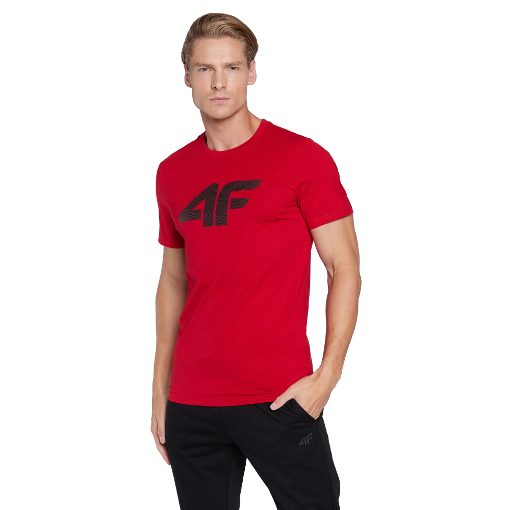 T-Shirt Męski 4F TSM353 Czerwony