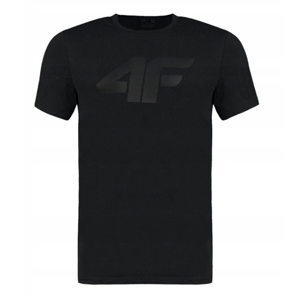 T-Shirt Męski 4F TSM353 Głęboka Czerń