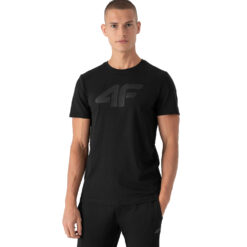 T-Shirt Męski 4F TSM353 Głęboka Czerń
