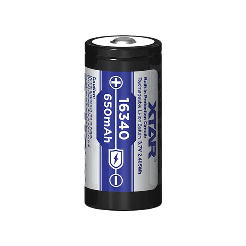 Bateria XTAR Litowa 16340 Akumulator 650mAh