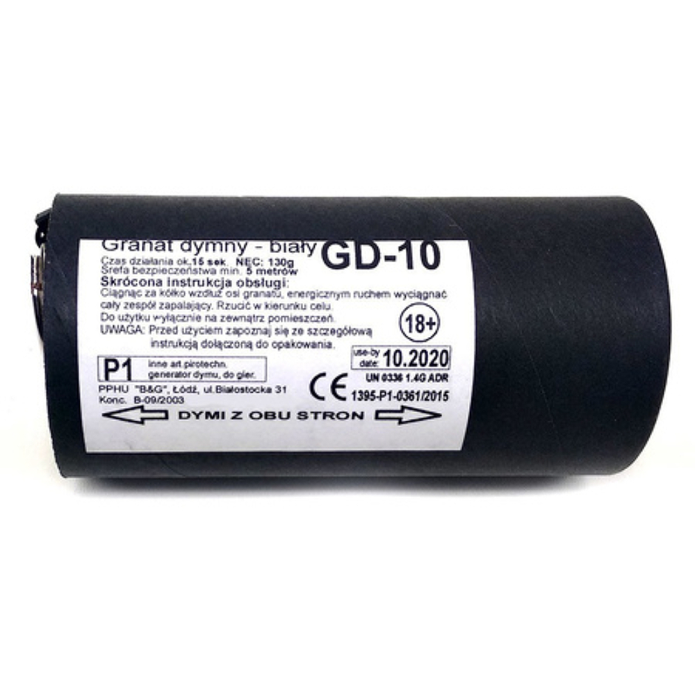 Granat Dymny B&G GD-10 Biały 15s Zawleczka