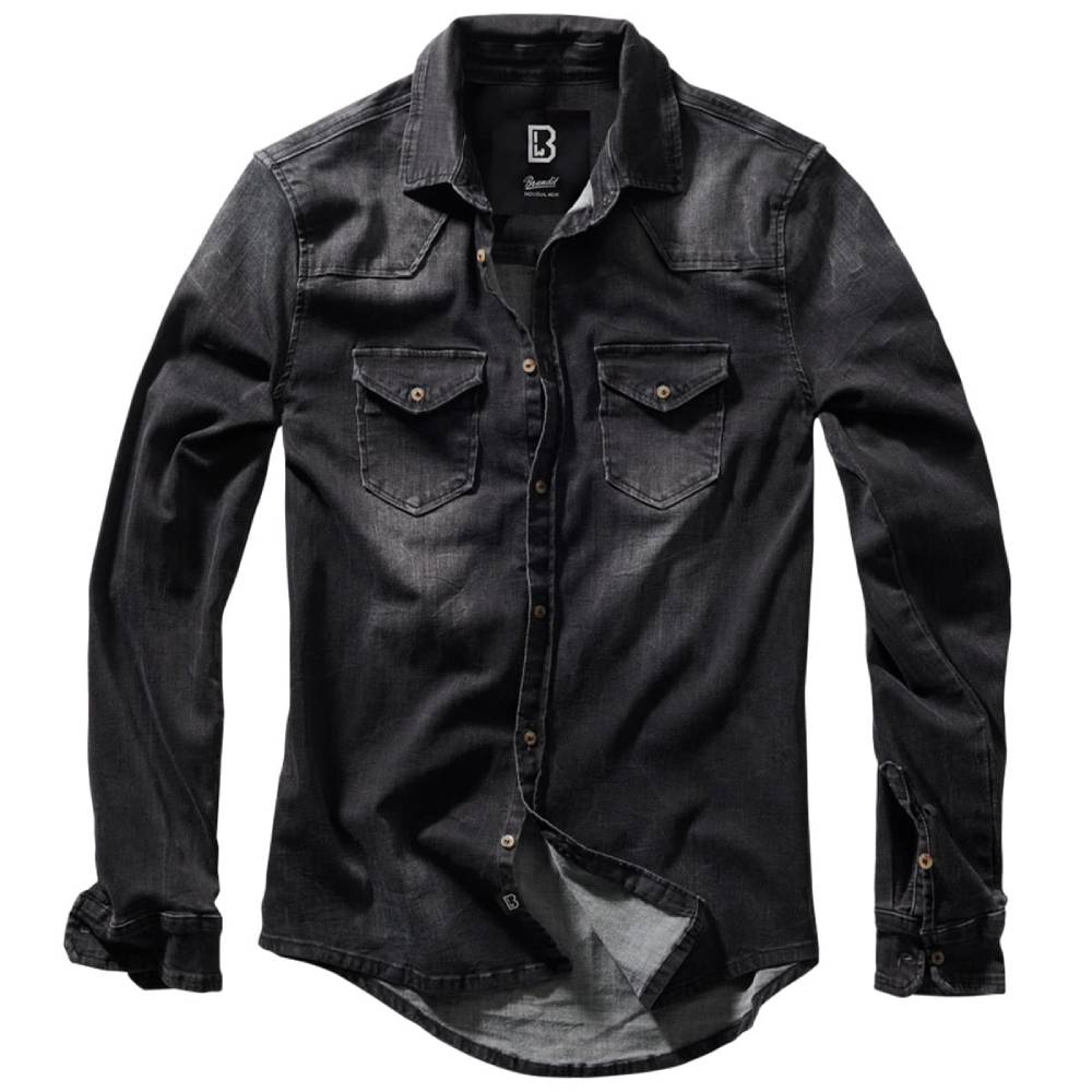 Koszula Riley Denim Long Brandit Black