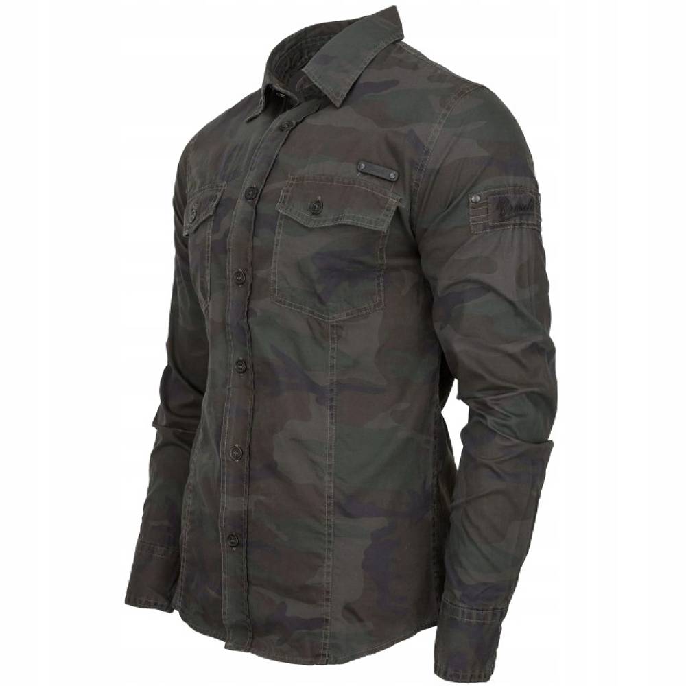 Koszula Slim Fit Long Brandit Woodland