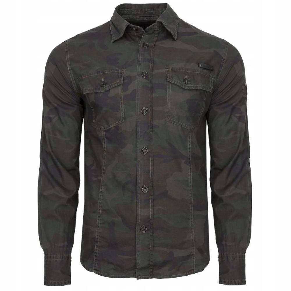 Koszula Slim Fit Long Brandit Woodland
