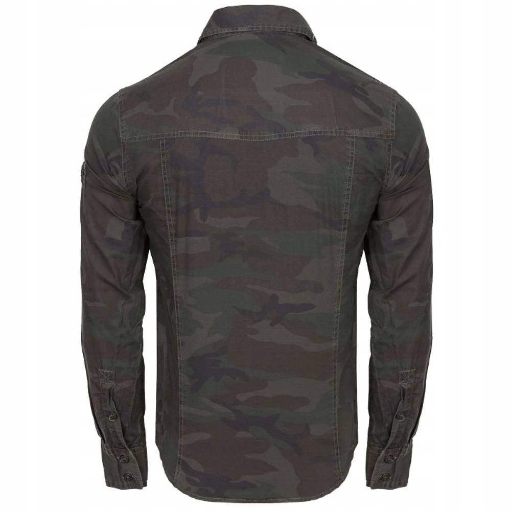 Koszula Slim Fit Long Brandit Woodland