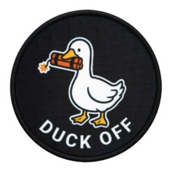 Naszywka Morale Patch Duck Off Czarna