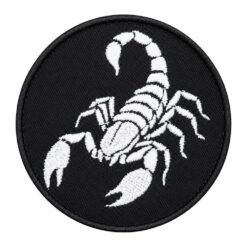Naszywka Morale Patch Skorpion FLUO Rzep Świeci w Ciemności Taktyczna 8cm