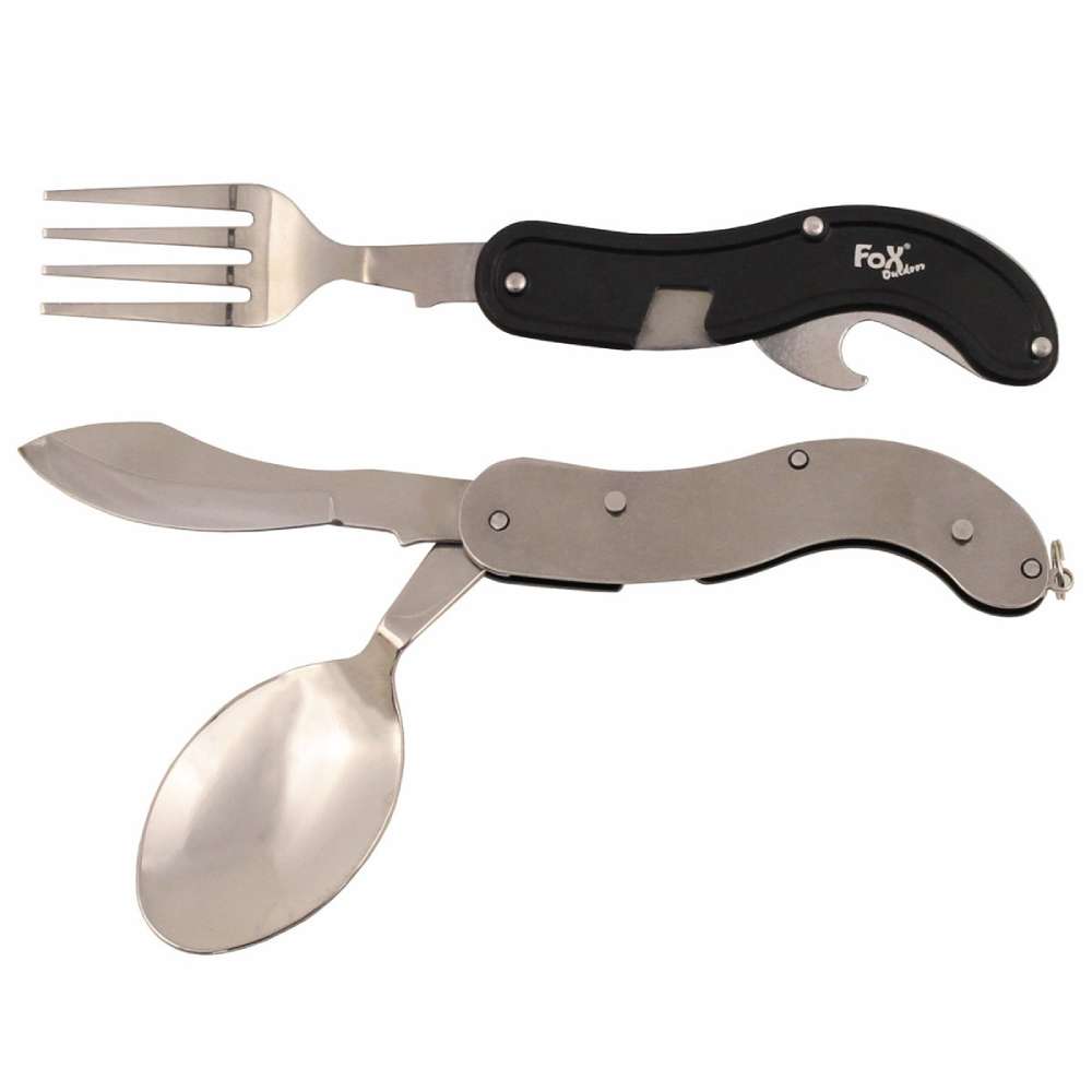 Niezbędnik Fox Outdoor Scyzoryk 4in1 MFH Czarny