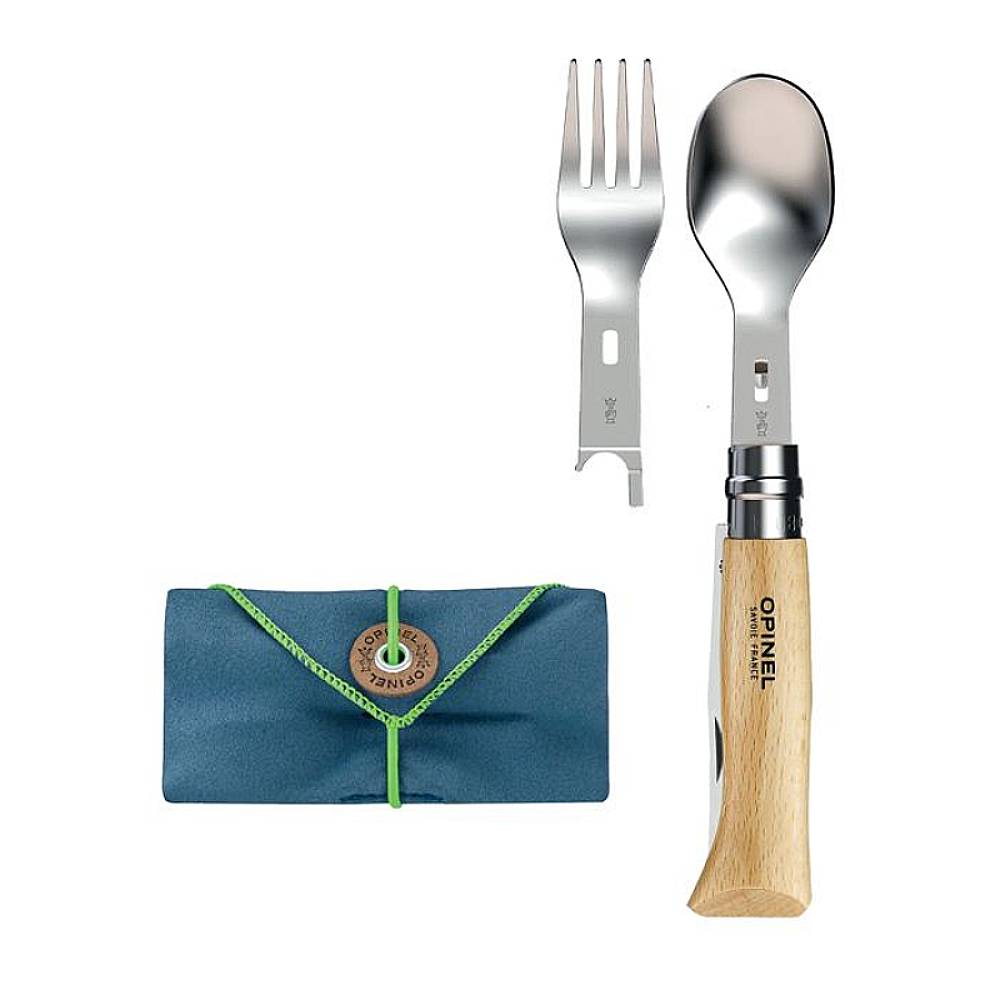 Nóż Opinel Inox nr 08 Nomad Picnic Plus Fork Spoon