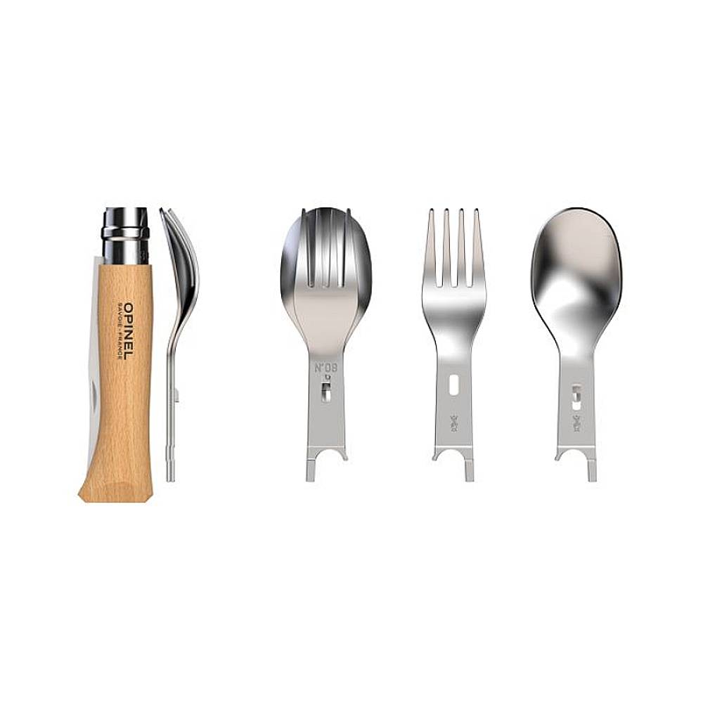 Nóż Opinel Inox nr 08 Nomad Picnic Plus Fork Spoon