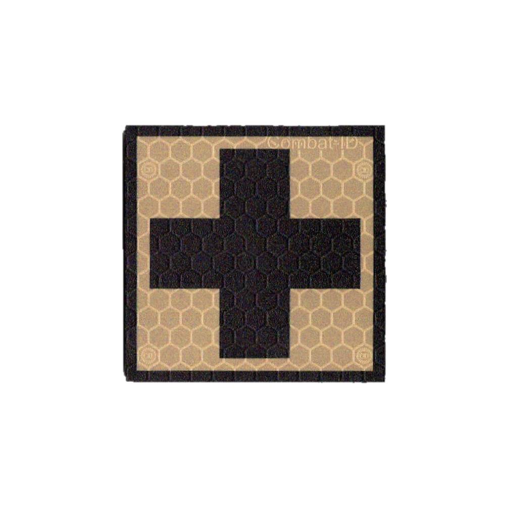 Plakietka F1 TAN 50x50mm Krzyż Plaster