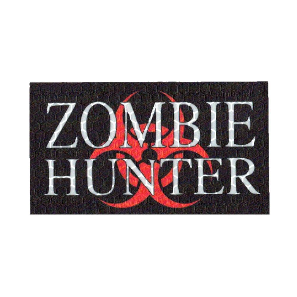 Plakietka ZOMBIE HUNTER BLK BLK 90x50mm Plaster