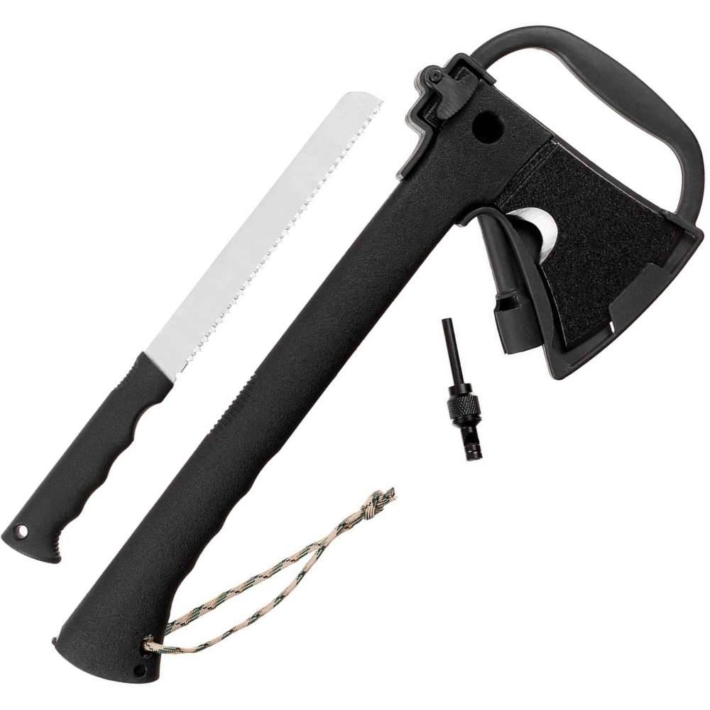 Toporek Fox Outdoor Survival z Piłą MFH Czarny