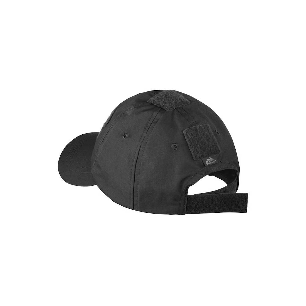 Czapka z Daszkiem Helikon-Tex PolyCotton Rip-Stop Velcro Black