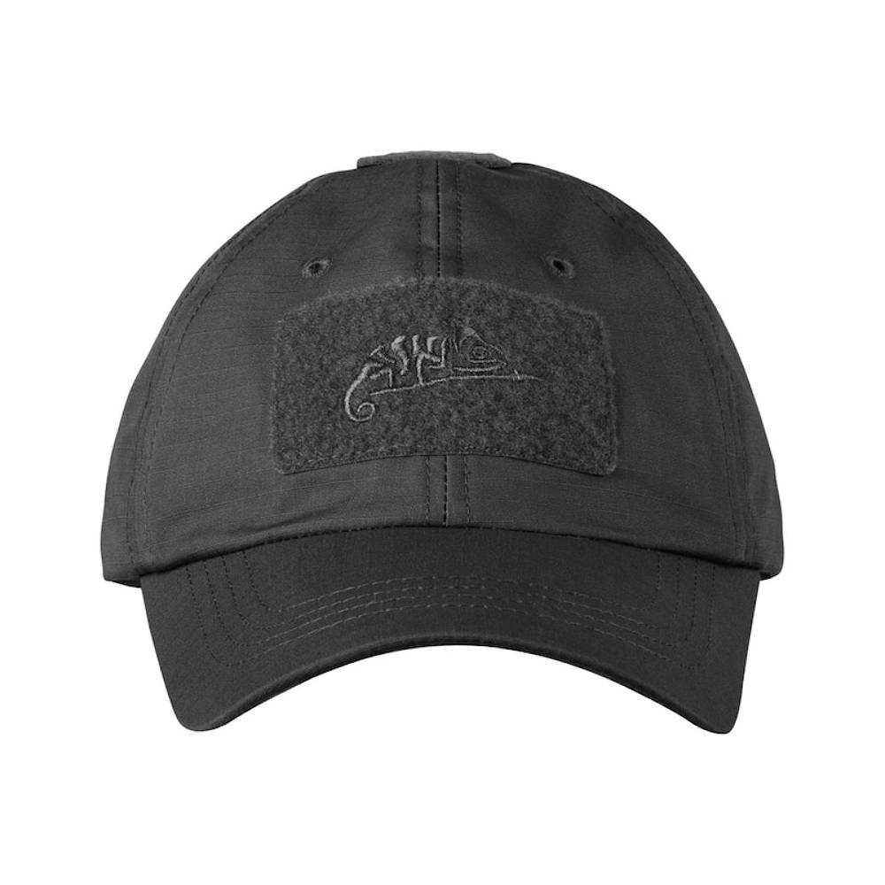 Czapka z Daszkiem Helikon-Tex PolyCotton Rip-Stop Velcro Black