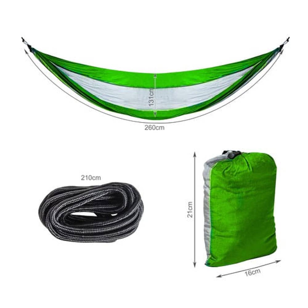 Hamak Turystyczny Santiago 260x140cm Green
