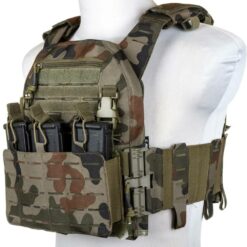 Kamizelka Taktyczna Specna Arms QR II Plate Carrier Black MOLLE Woodland