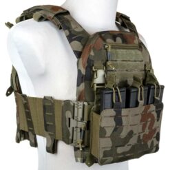Kamizelka Taktyczna Specna Arms QR II Plate Carrier Black MOLLE Woodland