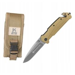Nóż Składany K25 18487 Ratowniczy Khaki