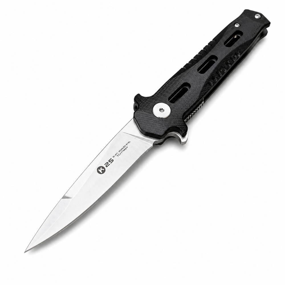 Nóż Składany K25 TUNGST II Flipper z Etui