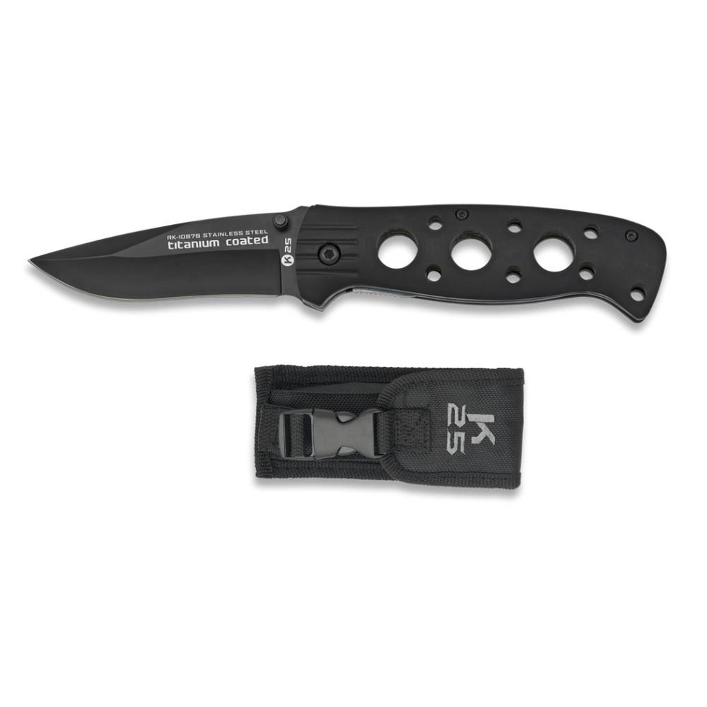 Nóż Składany K25 Tactical 10876 8,5 cm z Kaburą MOLLE