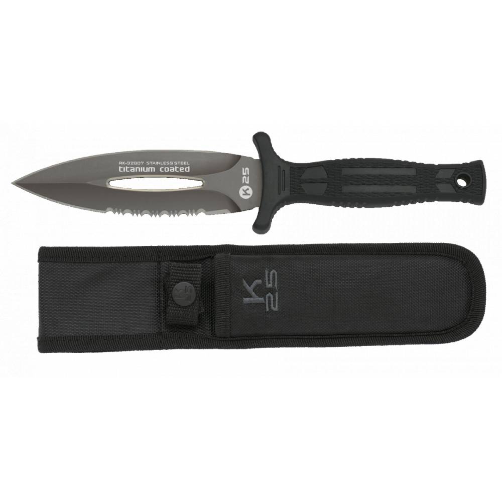 Nóż Taktyczny K25 CNC Boot Knife 12,6 cm z Pochwą