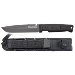 Nóż Taktyczny K25 Tactical Black Rubber 32757 z Pochwą