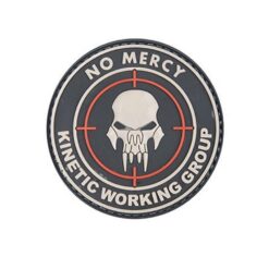 Plakietka PCV No Mercy Kinetic Working Group Black