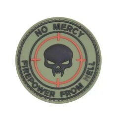Plakietka PCV No Mercy Kinetic Working Group Olive