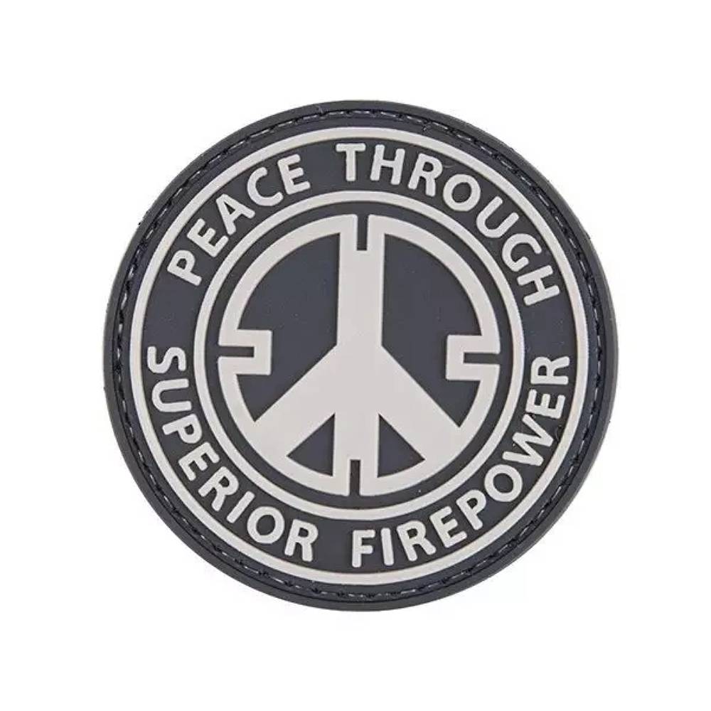 Plakietka PCV Peace Through Superior Firepower