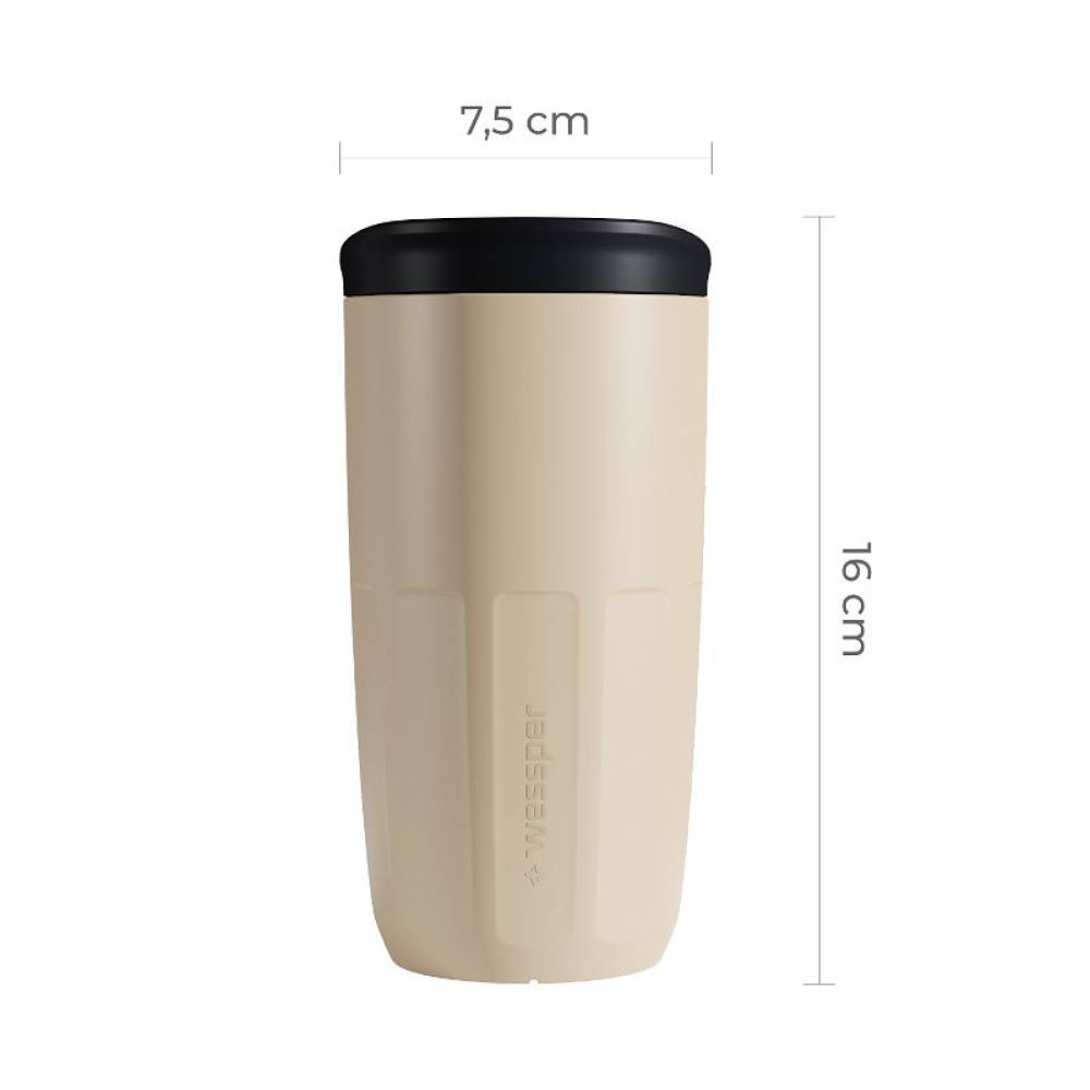 Kubek Wielorazowy Wessper FIKA Beige