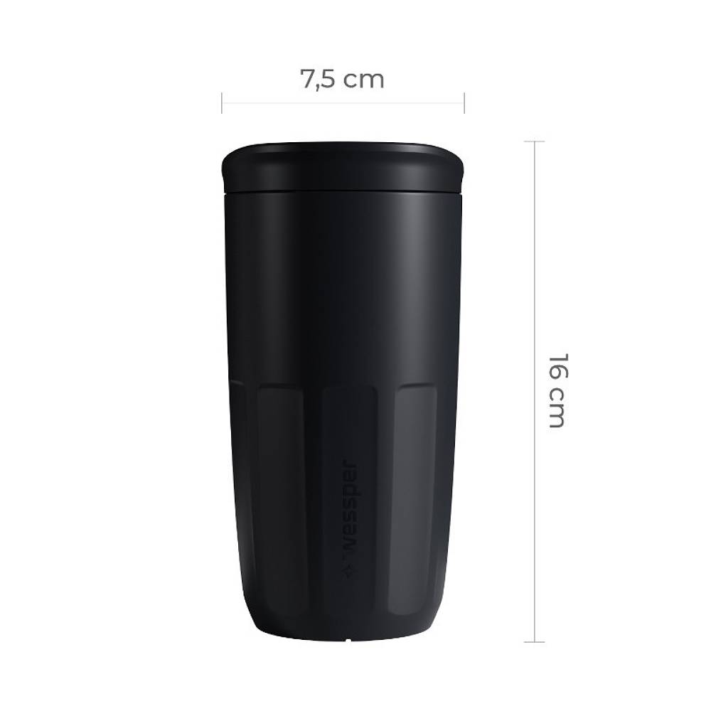 Kubek Wielorazowy Wessper FIKA Black
