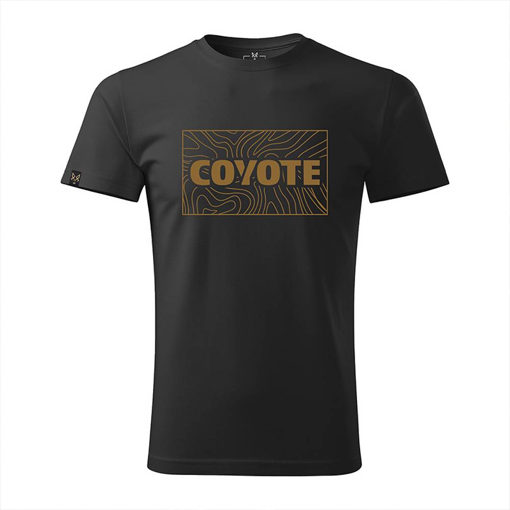 Koszulka Coyote Topo Map Black
