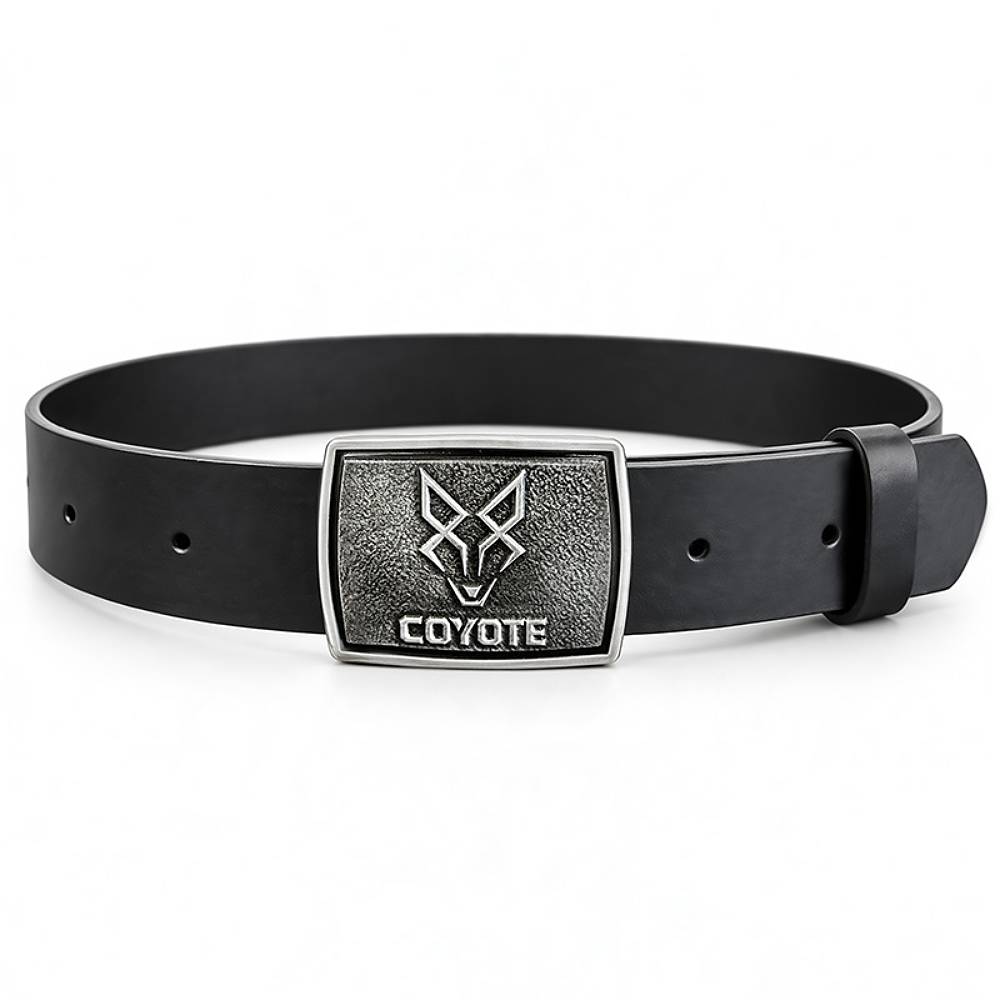 Pas Skórzany Coyote Official Czarny